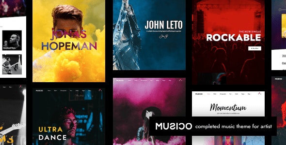 دانلود قالب وردپرس Music WordPress