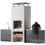 دانلود فایل سه بعدی BBQ oven