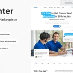 Clay & Ceramics Landing Page Website Template دانلود رابط کاربری Banteren - Customer Services Website