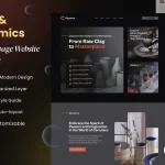 Bank Loan EMI Calculator Mobile App UI Kit Clay & Ceramics Landing Page Website Template