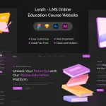 قالب شرکتی و استارت آپ بـارسـا Barsa Leath - LMS Online Education Course Website