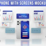 دانلود اسکریپت کوتاه کننده لینک Premium URL Shortener دانلود موکاپ لایه باز Phone with Screens Mockup