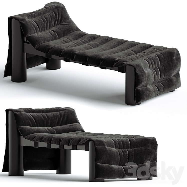 دانلود فایل سه بعدی Black Bull Denim Daybed