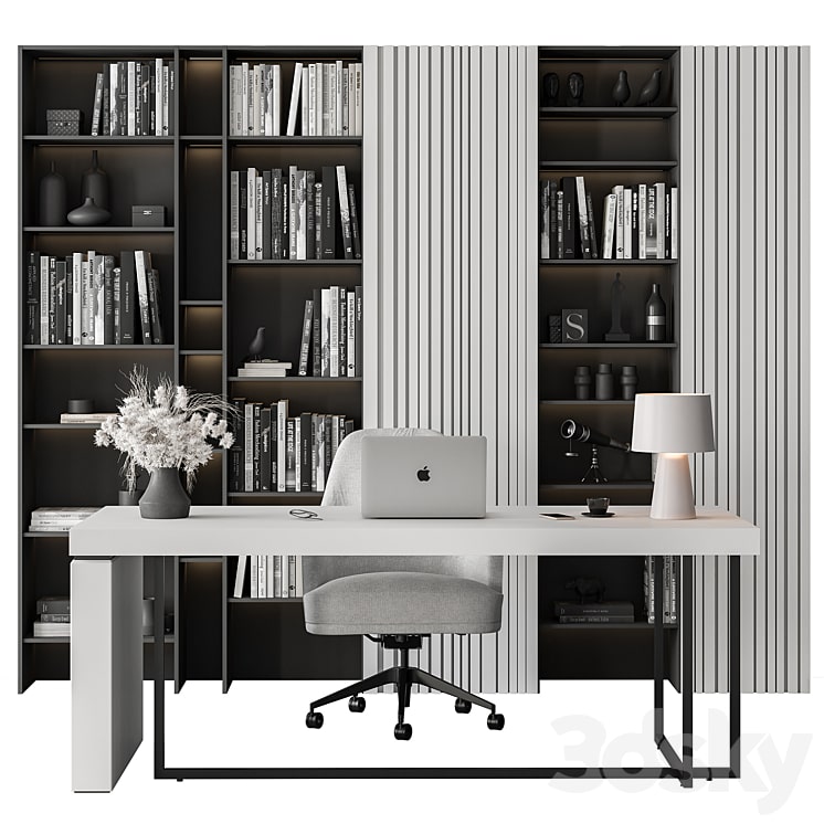 دانلود فایل سه بعدی Boss Desk - Office Furniture 445