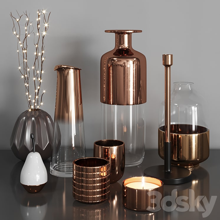 Decor set 03-min دانلود فایل سه بعدی Decor set 03