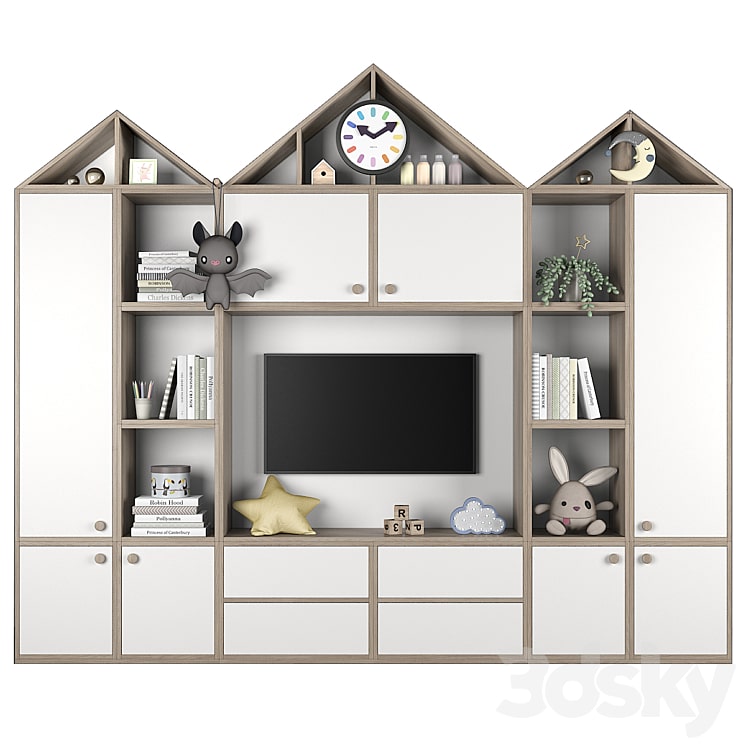 Furniture composition for children-min دانلود فایل سه بعدی Furniture composition for children