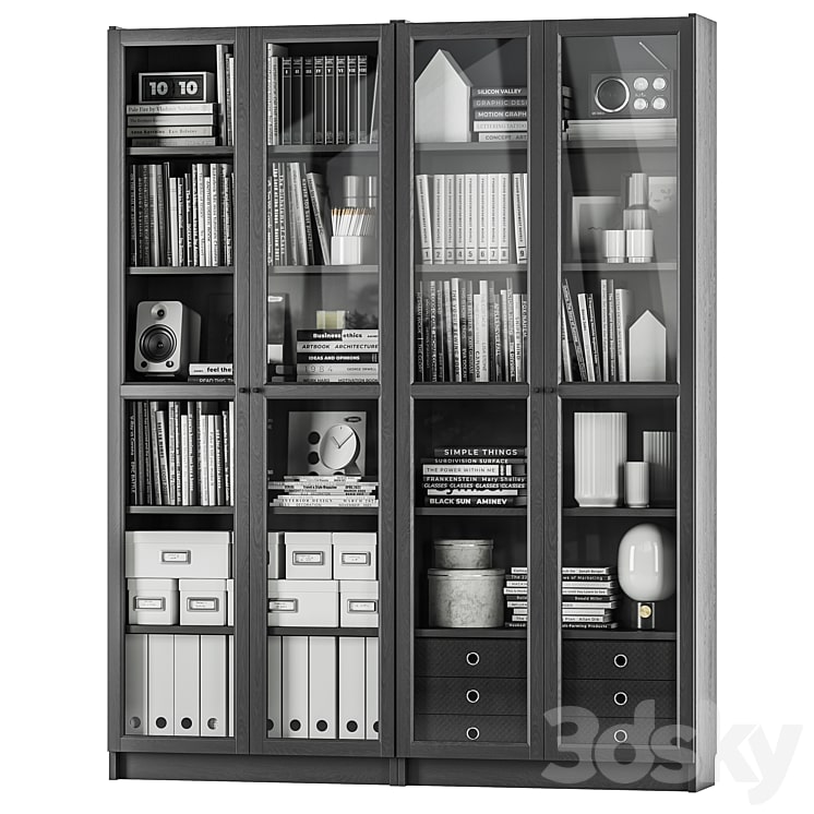 IKEA BILLY BILLY - OXBERG OXBERG Bookcase-min دانلود IKEA BILLY BILLY / OXBERG OXBERG Bookcase
