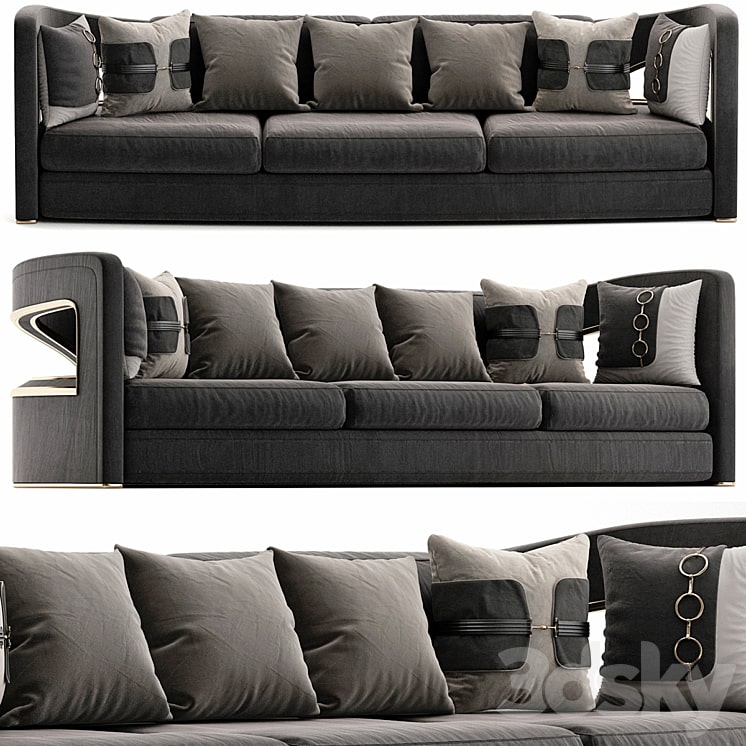دانلود فایل سه بعدی Jonathan Adler Bacharach Sofa
