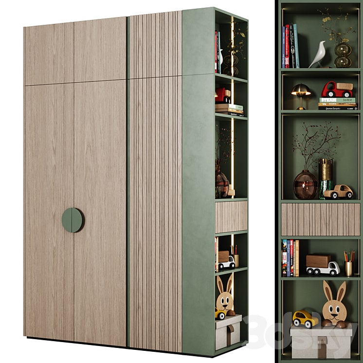 Wardrobe children-min دانلود فایل سه بعدی Wardrobe children