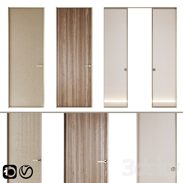 Aladin Swing Mono and Pocket door by Glas Italia set 02-min Aladin Swing Mono and Pocket door by Glas Italia set 02