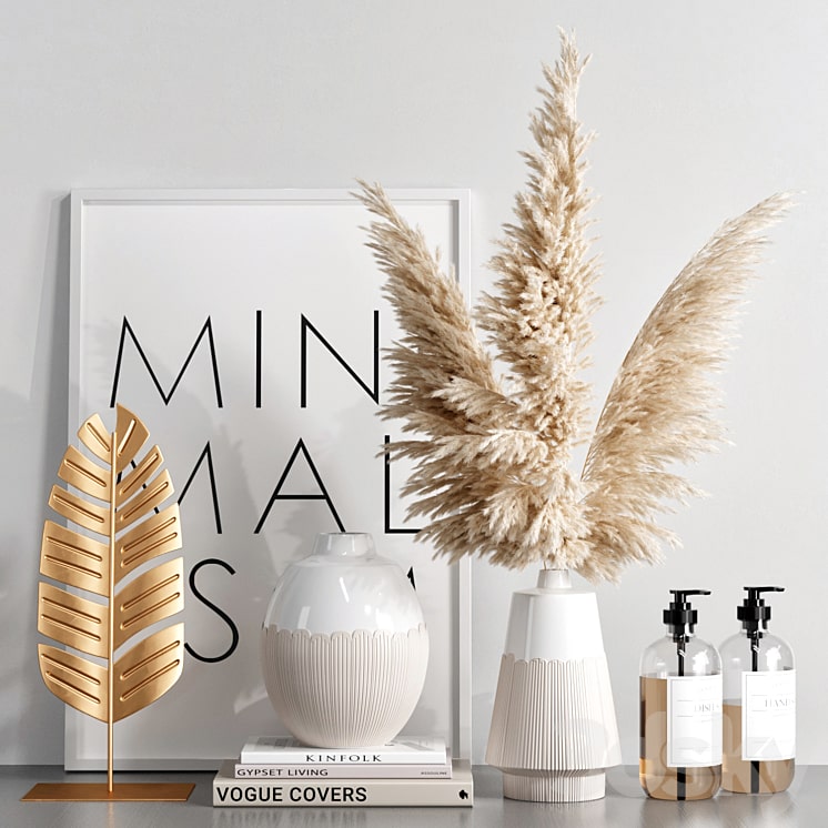 Decorative set with dried flowers-min دانلود فایل سه بعدی Decorative set with dried flowers