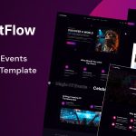 دانلود قالب سایت نمونه کار و رزومه هارپر HARPER EventFlow - Event & Conference Organization React NextJS Template