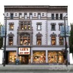 Facade for the background Vol: 6 Shop and street