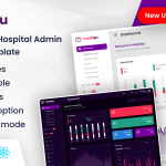 قالب ری اکت مدیریت بیمارستان و درمانگاه Mediqu