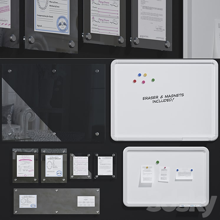 دانلود فایل سه بعدی Wall Mounded Acrylic Frame Picture