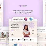 Bespoke – Custom Motorcycle Garage Elementor Pro Template Kit Vemme - Feminine Business Coaching Elementor Template Kit