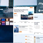 دانلود قالب شرکت کارگو المنتور وردپرس Jitycargo