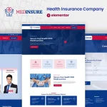 قالب خدمات پزشکی و درمانی وردپرس MedInsure