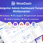 دانلود قالب NFT و گیمینگ Roda دانلود قالب مدیریتی CodeIgniter چند منظوره WowDash