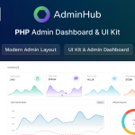 دانلود قالب مدیریت PHP Tailwind چند منظوره AdminHub