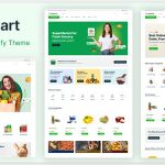 دانلود قالب شاپیفای چند منظوره Minera دانلود قالب سوپر مارکت آنلاین شاپیفای Freshcart