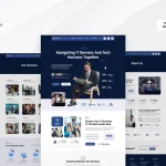 دانلود قالب المنتور وردپرس Socialyze دانلود قالب شرکتی المنتور وردپرس Technoz