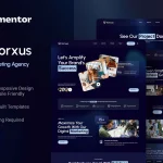 دانلود قالب شرکتی المنتور وردپرس Vorxus