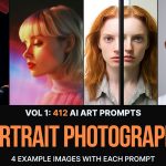 دانلود 412 پرامپت هوش مصنوعی میدجورنی Portrait Photography