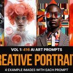 دانلود 416 پرامپت میدجورنی Creative Portraits
