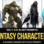 دانلود ۷۲۶ پرامپت هوش مصنوعی Ai Art Prompts for Style References دانلود 435 پرامپت هوش مصنوعی میدجورنی Fantasy Characters