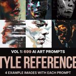 دانلود 699 پرامپت هوش مصنوعی Ai Art Prompts for Style References