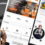 قالب فیگما Gymz – Gym and Fitness Landing Page Template قالب فیگما Construction Services Landing Page Template