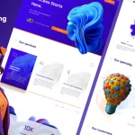قالب فیگما Hi-Tech Drones Shop E-commerce Landing Page دانلود قالب فیگما Digital Marketing Landing Page Teamplate