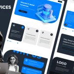 دانلود قالب فیگما Digital Marketing Landing Page Teamplate دانلود قالب فیگما IT services - Landing Page Template