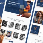 دانلود قالب فیگما Ai Companion Landing Page Template دانلود قالب فیگما Job Board Landing Page Template