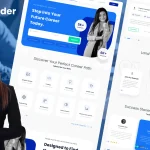دانلود قالب فیگما Online Courses – Landing Page Template دانلود قالب فیگما Job finder landing page template