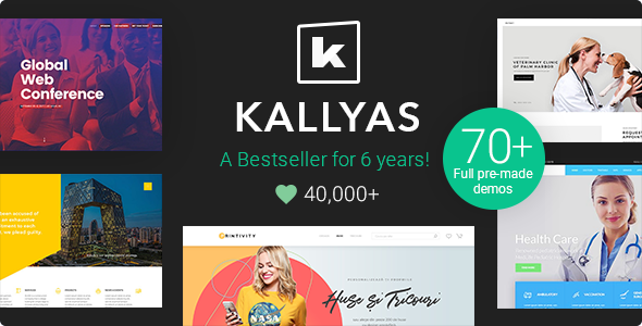 دانلود قالب وردپرس KALLYAS - پوسته خلاقانه و فروشگاهی وردپرس