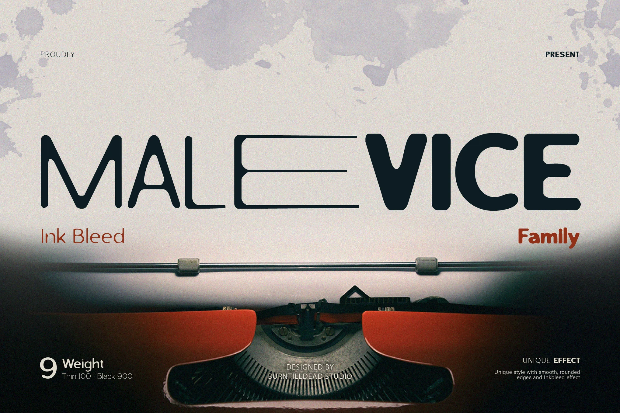 Malevice Inkbleed دانلود فونت Malevice Inkbleed