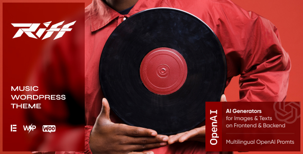 دانلود قالب سایت موسیقی و کنسرت وردپرس Riff