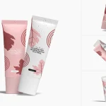دانلود موکاپ لایه باز Round Paper Hand Fan Set Mockup دانلود موکاپ لایه باز Cosmetic Tube Mockup