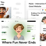 قالب فیگما Mylio - Interactive Fun Good Website