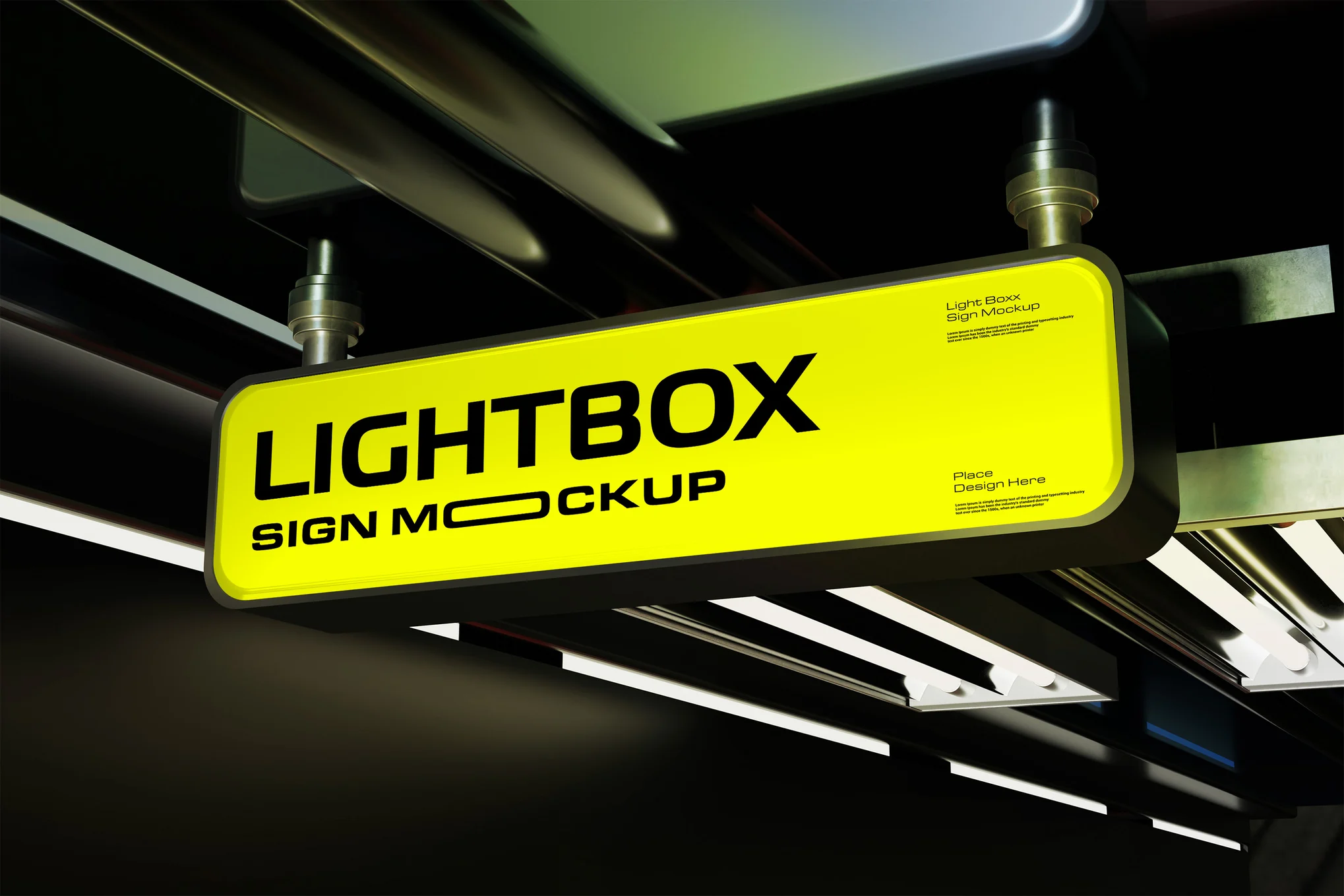 دانلود موکاپ لایه باز Sign Mockup