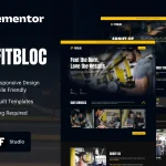 قالب المنتور Fitbloc - قالب وردپرس باشگاه بدنسازی