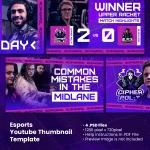 دانلود قالب تامب‌نیل یوتیوب استریم و گیمینگ