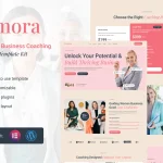 قالب المنتور Femora - طراحی سایت کوچینگ کسب‌وکار زنانه