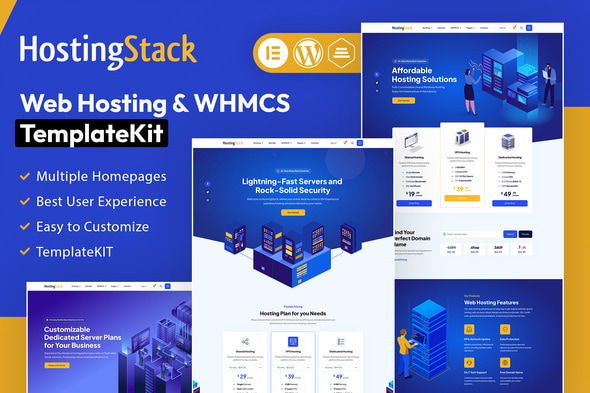 قالب المنتور HostingStack - طراحی سایت هاستینگ و خدمات ابری