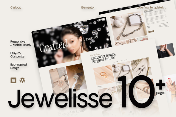 قالب المنتور Jewelisse - طراحی سایت فروشگاه جواهرات و برندهای لوکس