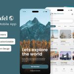 دانلود قالب فیگما اپلیکیشن موبایل سفر Kuravel - برنامه ریزی و مدیریت سفر