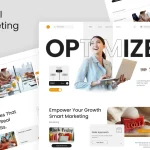 دانلود قالب فیگما بازاریابی دیجیتال Marketly