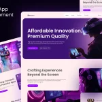 دانلود قالب وب‌سایت توسعه اپلیکیشن موبایل MobifyX